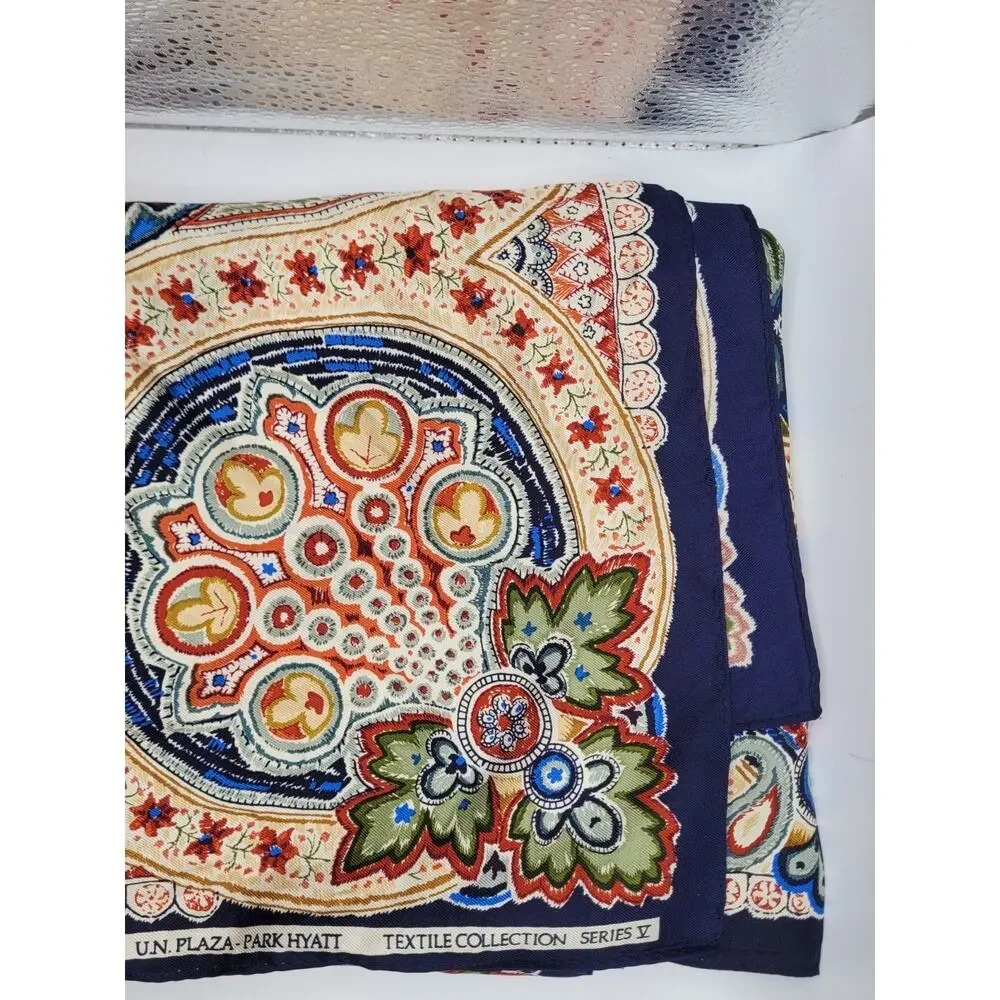 silk scarf women vintage